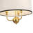 Americana-Style 3-Light Trimmed Linen Drum Pendant