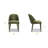 Labin Dining Chair in Moss Green