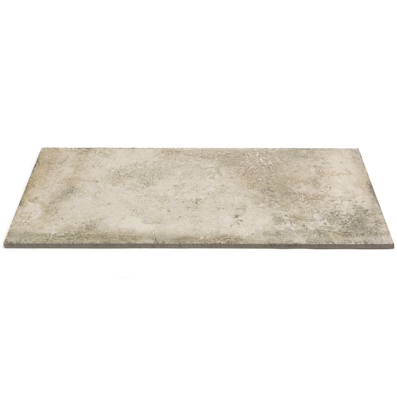 Carreau de porcelaine mate pour le sol et le mur en travertin Alcazar 12 x 24, Delfi