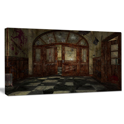 Abandonné intérieur, impression sur toile tendue