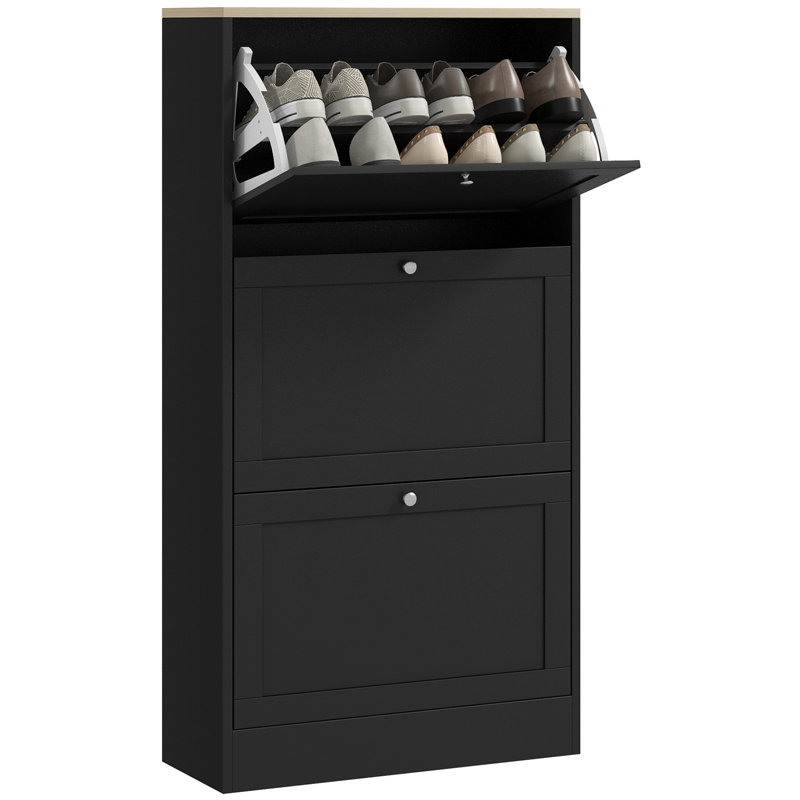 18 Pair Flip Down Shoe Storage