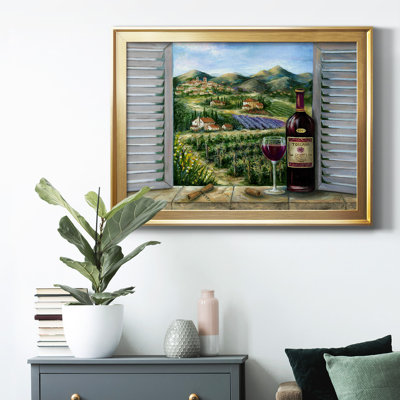 " Tuscan Red And Vineyard "