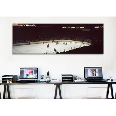" Group Of People Playing Ice Hockey, Chicago, Illinois, USA " by Panoramic Images