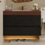 Meuble-lavabo moderne flottant avec comptoir en faux marbre et lavabo encastré en céramique-128969981-128969985