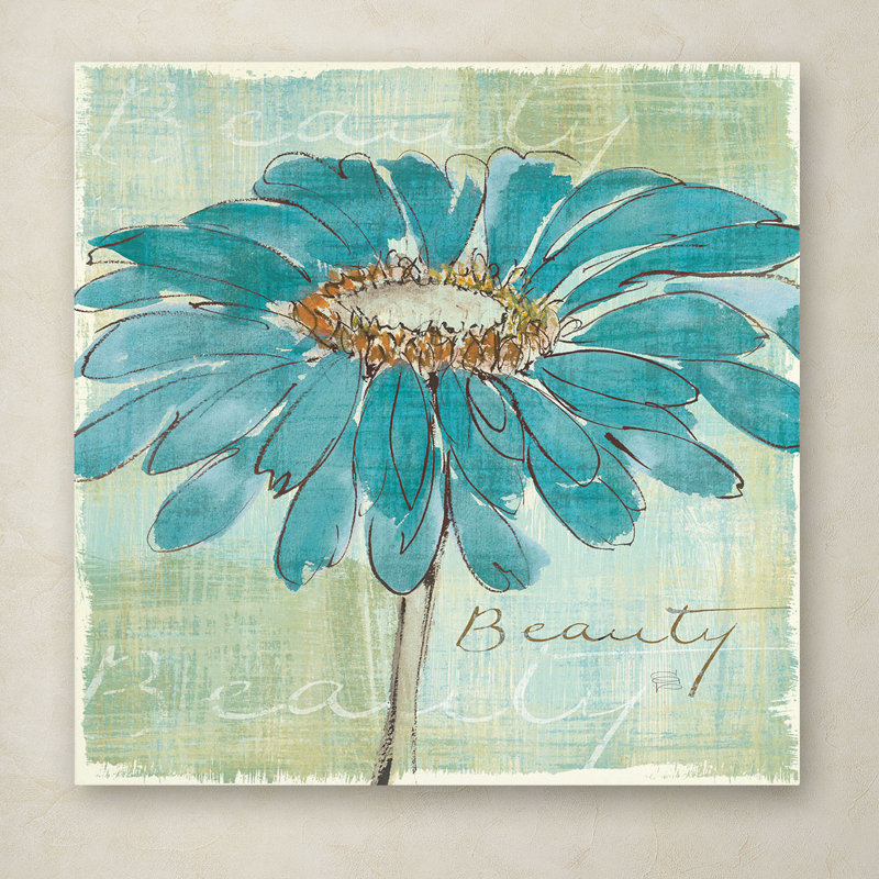 « spa marguerites », toile encadrée, H 14 po x l 14 po x P 2 po
