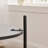 30.9"Wide Faux Fur Upholstered Round Ottoman Coffee Table Foot Rest with Black Metal Legs-152052781