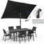 Parasol rectangulaire noir-1068833351