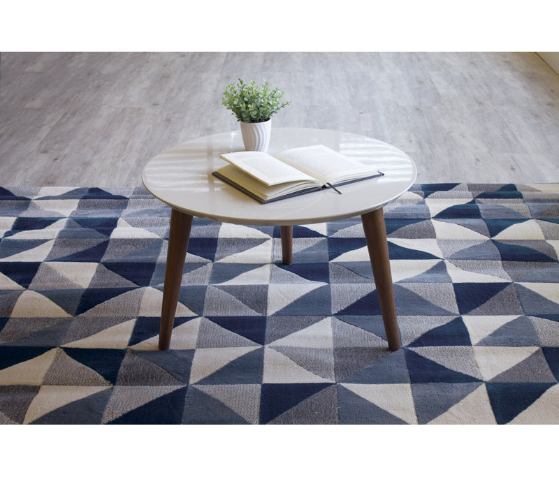 Kershner Coffee Table, Off-White, 14.96" H x 23.62" L x 23.62" W