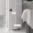 Modern Contino Freestanding Linen Cabinet Corner Cabinet White Cabinet Tall Cabinet