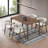 Solid Wood Dining Set with Upholstered Chairs-1438414584-1440160651