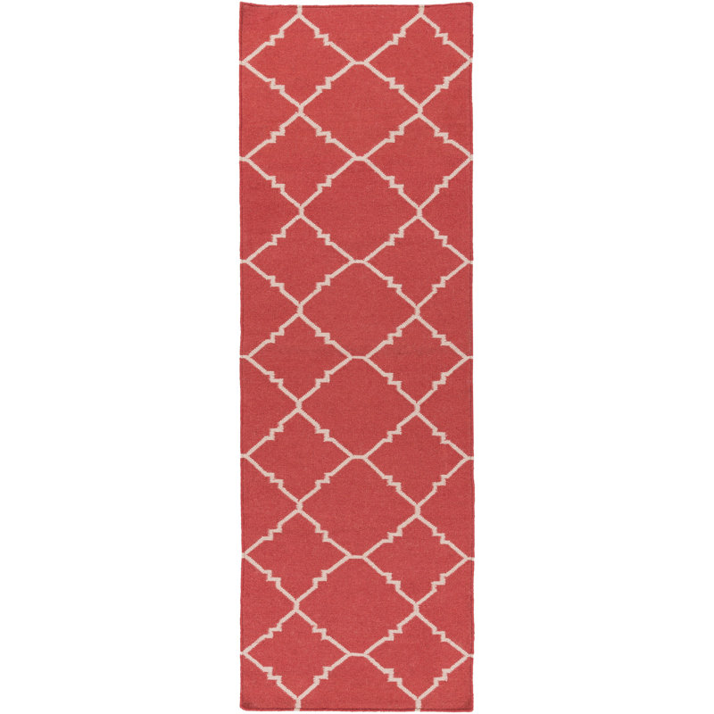 Kramer Wool Geometric Indoor Rug, Runner 2'6" x 8'