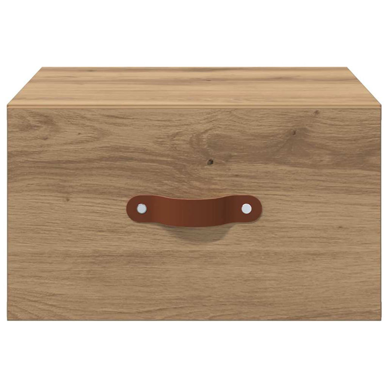 Manufactured Wood Bedside Table, Artisan Oak