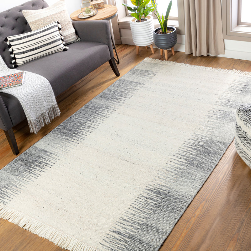 Tracey Wool Abstract Indoor Rug, Rectangle 8'10" x 12'