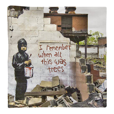 Banksy Graffiti No Pattern Square Napkin