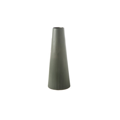 Ceramic Round Vase Matte Finish Green
