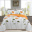 Ensemble de courtepointe à motif floral en coton 3 pièces MarCielo ME508-102880003