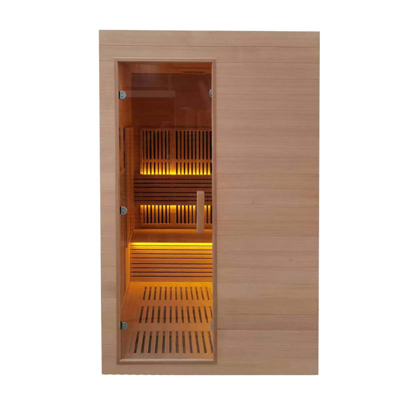 Sauna infrarouge en bois massif pour plusieurs personnes