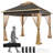 11×11 FT Pop-Up Gazebo Tent with 4 Mesh Sidewalls-112797803