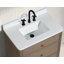 Meuble-lavabo en chêne fumé 30 po Jane