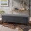 Repose-pieds de rangement spacieux Hartford avec charnières à pression et pieds en bois de bouleau durable pour un confort moderne-1594078444