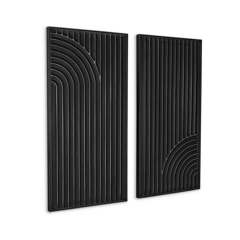 Saanvi Metal Wall Decor, Black