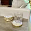 Ensemble de 4 sous-verres en marbre blanc