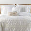 Harleson White Chenille Single Comforter -113924649