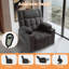 Large Power Lift Recliner Chairs with Cupholder, Remote Control, Side Pockets,Dark Grey-634057051