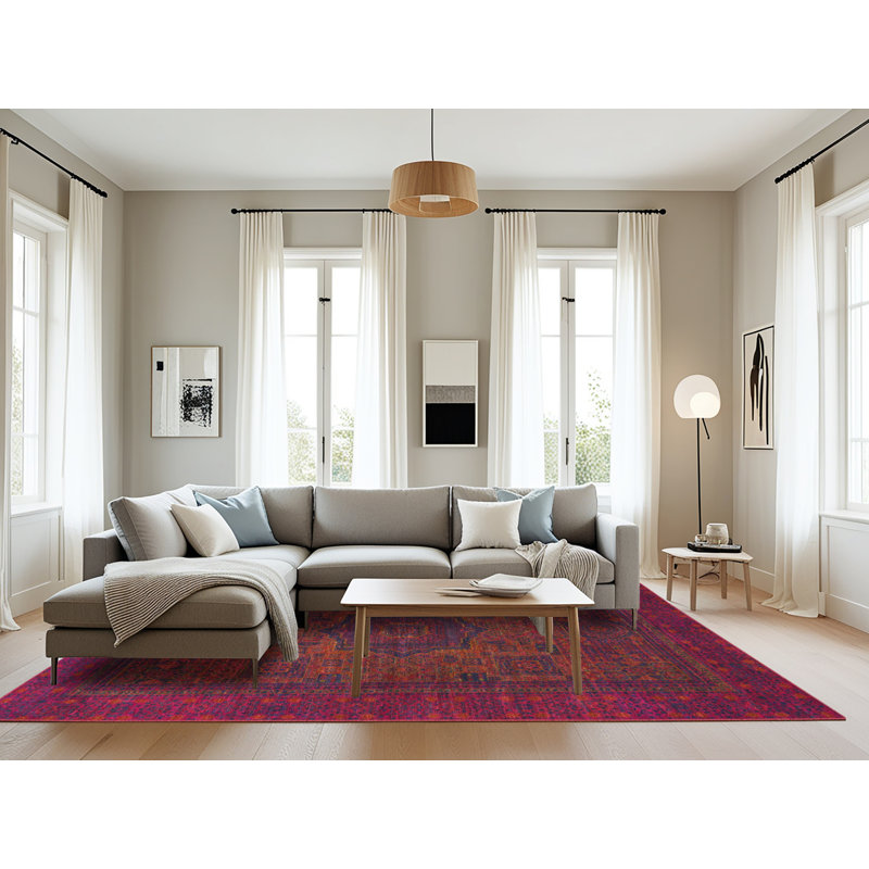 Abstract Indoor Rug, Rectangle 8' x 10'