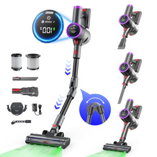 Aspirateur-balai pliable sans fil: Épilateur et nettoyeur de sol pour animaux de compagnie Ultimate (bois franc et tapis)