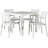 Quadis 4 - Person Patio Dining Set Square Table-1606078135
