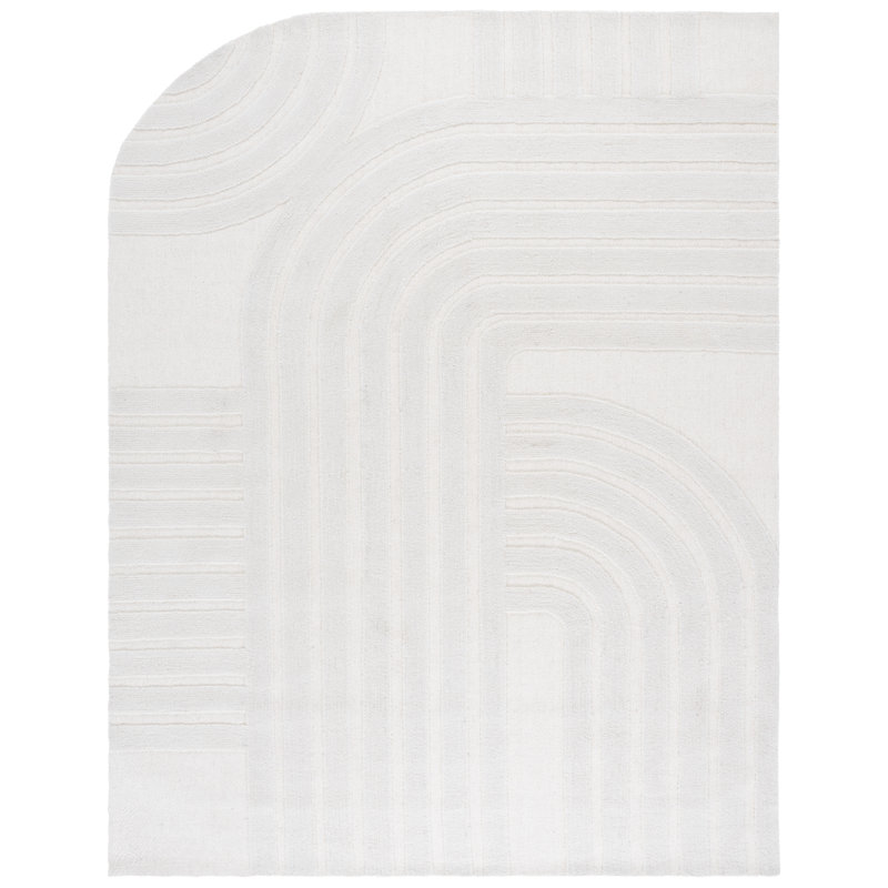 Trimeka Southampton Hand Tufted Performance Geometric Shapes Rug, Rectangle 8' x 10'