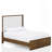 Queen Upholstered Bed In Walnut