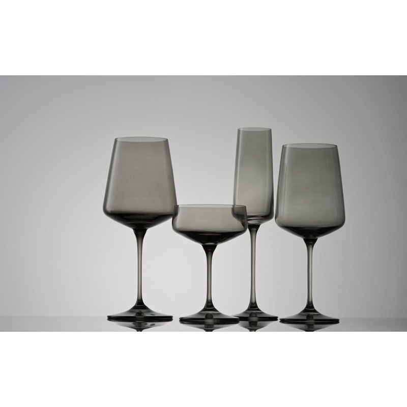 Flûtes à champagne Sidney - 7 oz - ensemble de 4 - fumée, Gris