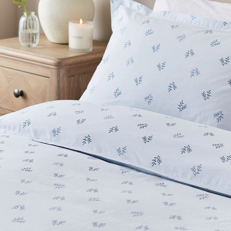 Murmur Thalia Cotton Floral Duvet Cover Set with Pillowcases, Super King Duvet Cover + 2 Pillowcases
