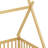 Whimsical Tent-Shaped Bed With Integrated Guardrails, Support Slats, And Doorway Design-1402230517-1402230516