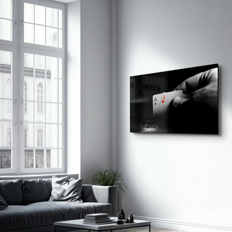 Elegant Tempered Glass Wall Art Painting, 13.8 x 21.7 inches | 100% Tempered Glass, Thickness: 0.16 inches | UV Printed for Vibrant Colors | Perfect for Home Decor, Living Room, & Office Spaces