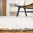 Geometric Handmade Hand-Loomed Ivory/Orange Area Rug-1141104414