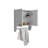 Medicine Cabinet With Towel Holder 17.4" Wide Medice Cabinet Organizer With Two Interior Shelves And Tower Holder-1337875028