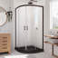 Cabine de douche coulissante ronde avec base incluse l 38 po x P 38 po x H 74,75 po Prime-1081253730-1081253728