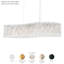 Sarella 7 Light 33in Linear Chandelier in Polished Stainless Steel with Clear Radiance Crystals-619859448-619859450