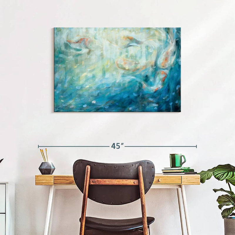 Brampt Playing Koi, 24" H x 36" W