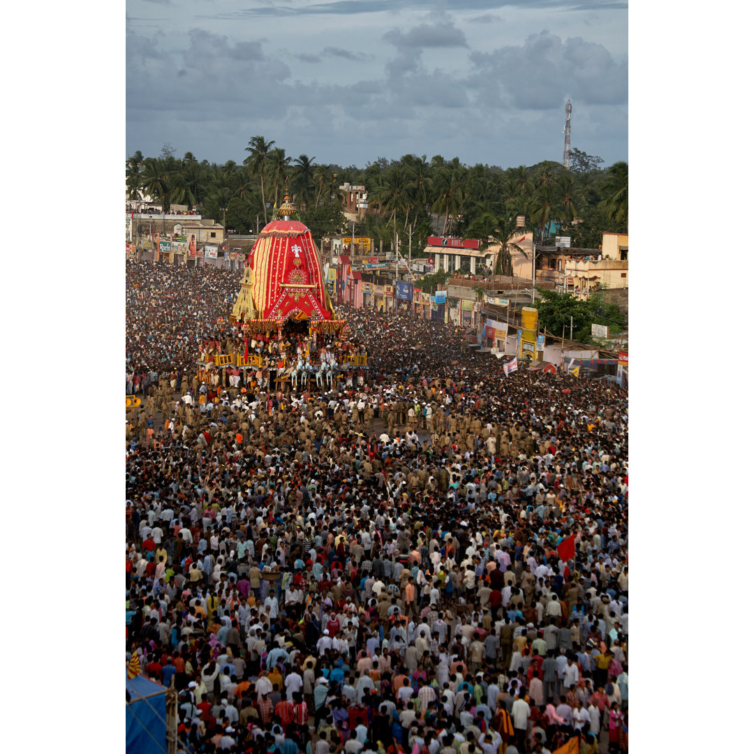 Ansicht von Puri Jagannath Rath Yatra, Cart Festiva von Anil Dave - Leinwandfoto