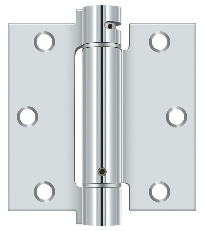 64 in. H x 64 in. W Steel Surface Mount Door Hinge, Polished Chrome