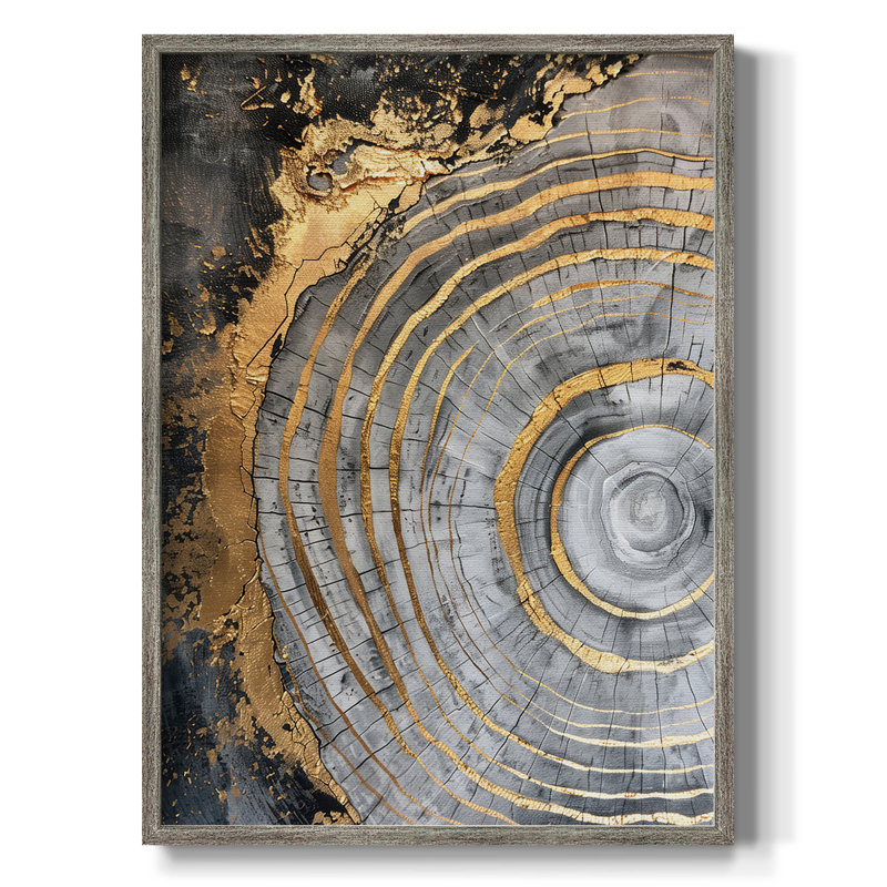 Série ABSTRACT CCXLI, reproduction encadrée - bois massif, H 21 po x l 17 po
