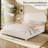 Lovensky Upholstered Wool Platform Bed -704515185-704515186