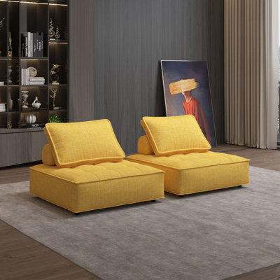 Méridienne modulaire rembourrée Mordern