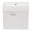 Meuble-lavabo de 21,8 po avec lavabo, armoire flottante murale, grand tiroir, tablette réglable, porte-papier hygiénique, système de fermeture en douceur-1258516770