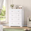 Ensembles de chambre à coucher 2 pièces, lit tapissier à lumière DEL avec 2 tiroirs, commode 4 tiroirs 37 po, lit plateforme en velours avec rangement et éclairage mural-1398354076-1394559517