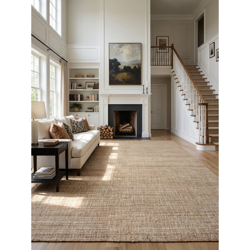 Wabi Sabi Rectangle Area Rug in Natural/Ivory, Rectangle 10' x 14'